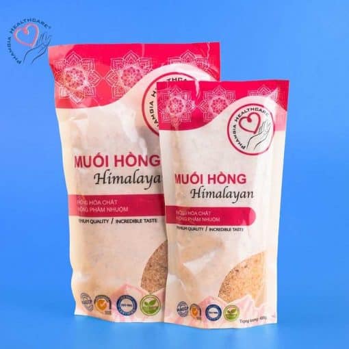 1 PhamGia Healthycare Combo 5 tui muoi an cao cap muoi hong hat 1 2mm 400g 1