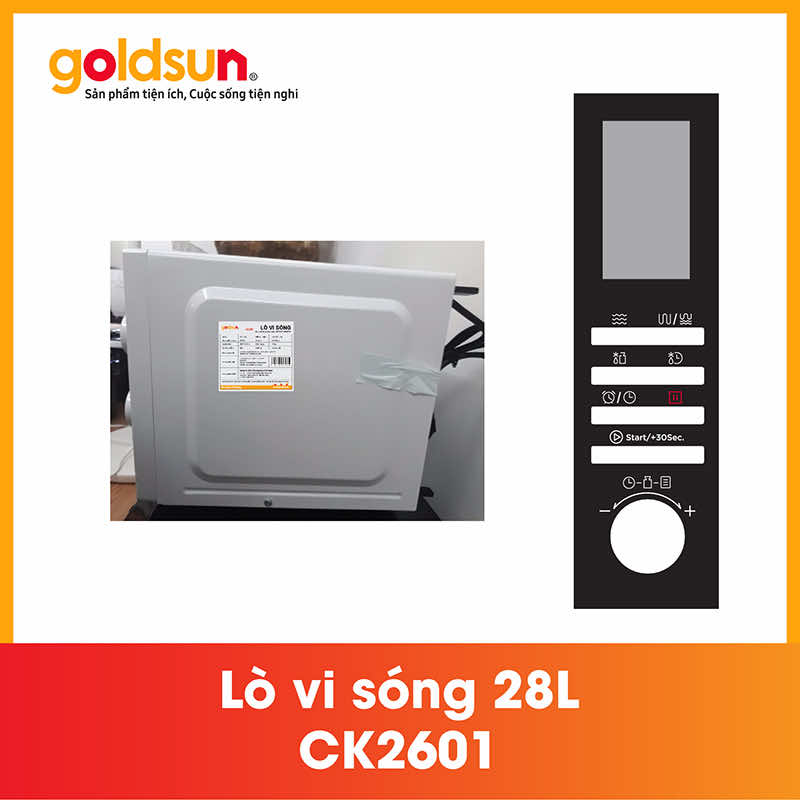 Lò vi sóng Điện tử – Goldsun CK2601 28L