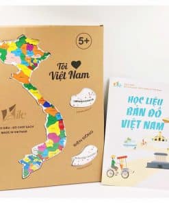 Đồ chơi stem Kite gỗ lắp ghép mẫu Bản đồ Việt Nam
