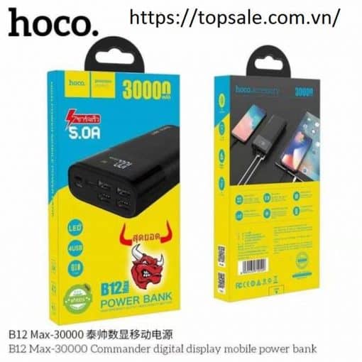 pin sạc dự phòng 30000mah hoco b12 max