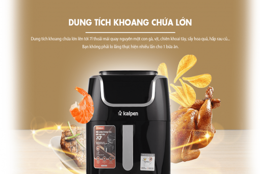 Nồi Chiên Không Dầu Hơi Nước Kalpen X7