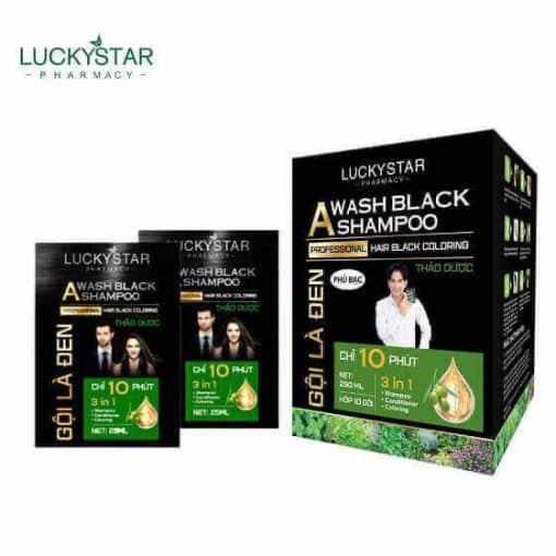 Dau goi phu bac LUCKY STAR Chai 250ml kem luoc 3