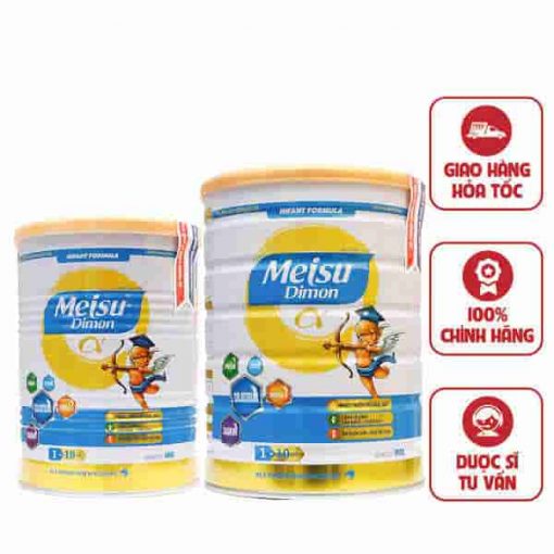 Sữa bột Meisu Dimon, 900g, Sữa cho trẻ từ 1 - 10 tuổi, Sữa dinh dưỡng phát triển chiều cao, Sữa bột tăng cường miễn dịch cho trẻ, sữa giúp phát triển trí não, sữa bổ sung DHA và canxi, sữa cho trẻ dễ tiêu hóa và hấp thụ,