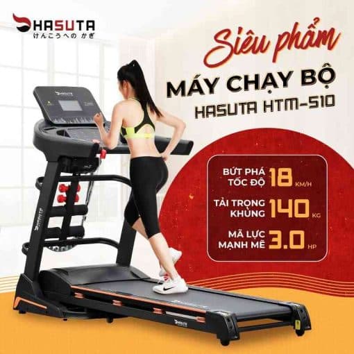 Máy Chạy Bộ Hasuta HTM-510 Màn Hình LCD Hiện Đại